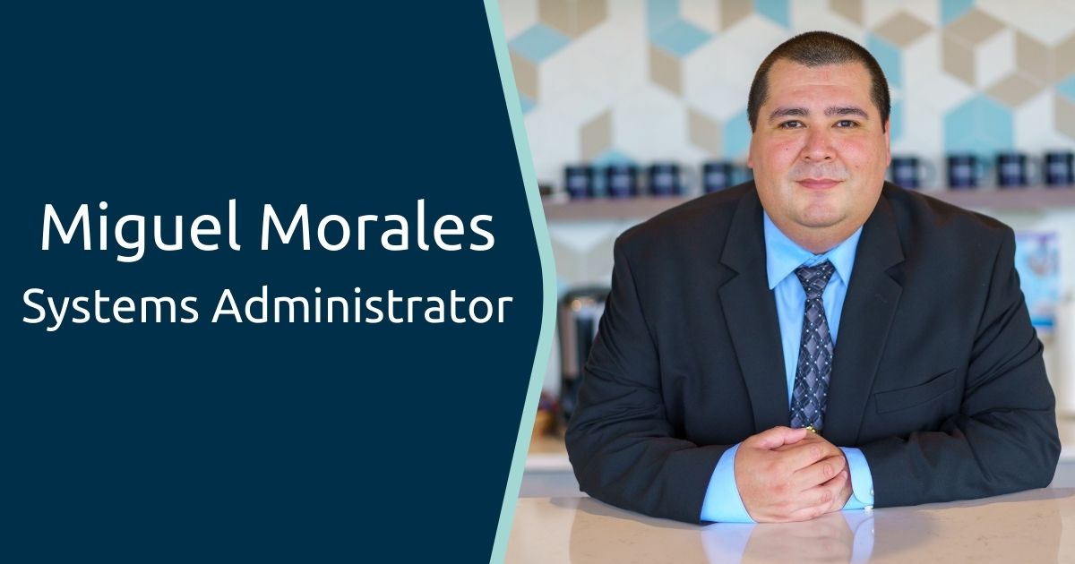 Portrait of Miguel Morales, IntelliDyne System's Administrator