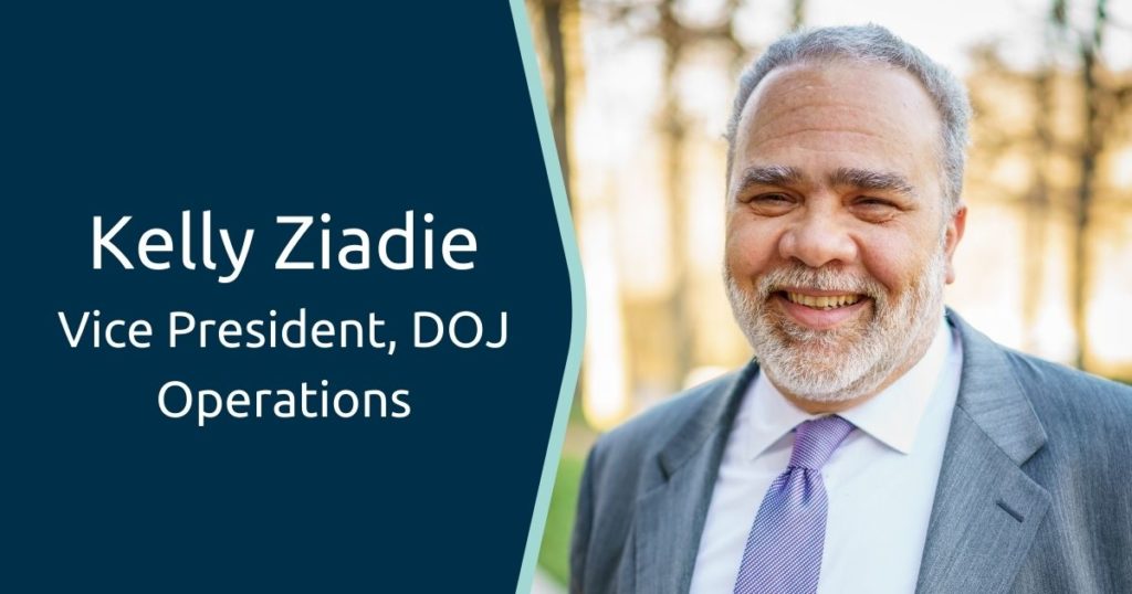 Portrait of Kelly Ziadie, IntelliDyne VP, DOJ Operations