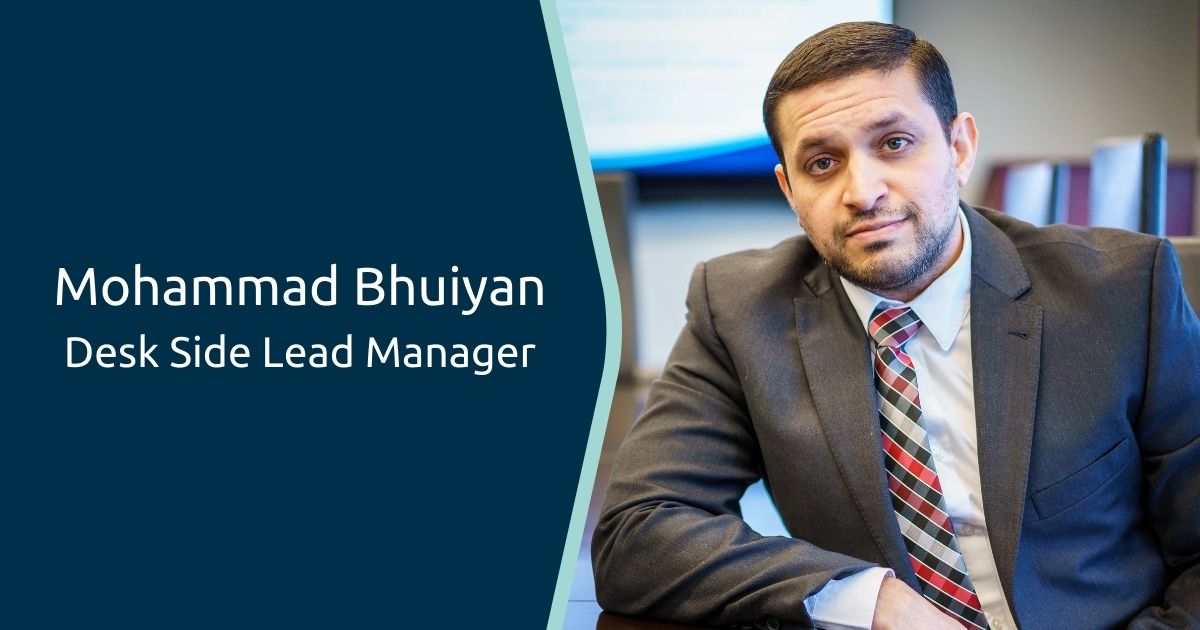 IntelliDyne Desk Side Lead Manager, Mohammad Bhuiyan