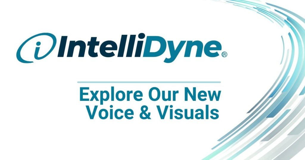 New IntelliDyne Logo colors navy and teal