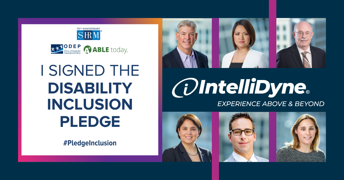 IntelliDyne Leadership Team signs the 2023 Disability Inclusion Pledge