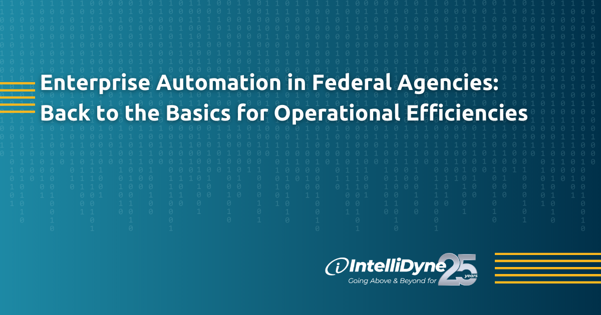 Enterprise Automation in Federal Agencies: Back to the Basics for Operational Efficiencies
